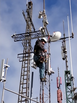 Trabajos en altura en torre de oXon3