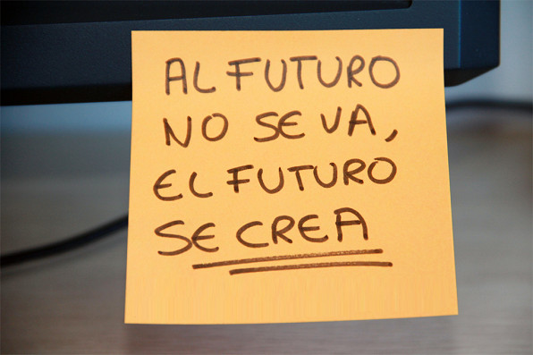 Post-it con el texto 